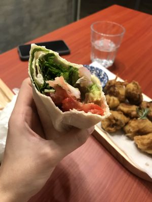 Avocado wrap  at Confusion Plant Based Kitchen in Hong Kong Island