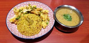 dal chawal with subzi at Confusion Plant Based Kitchen in Hong Kong Island
