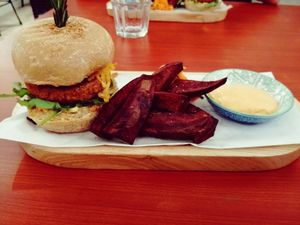 Beyond burger at Confusion Plant Based Kitchen in Hong Kong Island