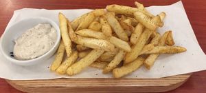 Zaatar Fries with Sumac Aioli at Confusion Plant Based Kitchen in Hong Kong Island