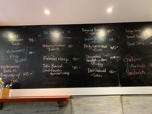Lots of options at Confusion Plant Based Kitchen in Hong Kong Island
