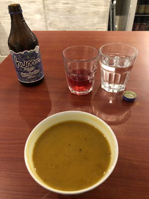 Pumpkin and ginger soup - this was delish!  Spiced perfectly  at Confusion Plant Based Kitchen in Hong Kong Island