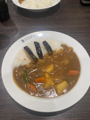 “Vegetarian” vegetable curry with half eggplant   at CoCo Ichibanya - Nakagyo Kawaramachi Sanjo in Kyoto