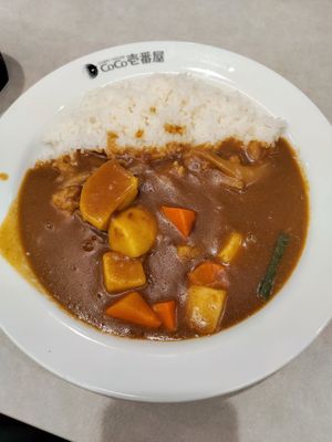 Vegan Curry (i ordered less Rice than regular serving) at CoCo Ichibanya - Nakagyo Kawaramachi Sanjo in Kyoto
