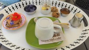 Colazione, salato, yogurt, dolce e frutta! at Casa Payer in Luserna San Giovanni