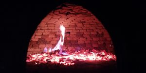 The old wood fired oven. The wood we use in the oven comes from our trees. at Casa Payer in Luserna San Giovanni