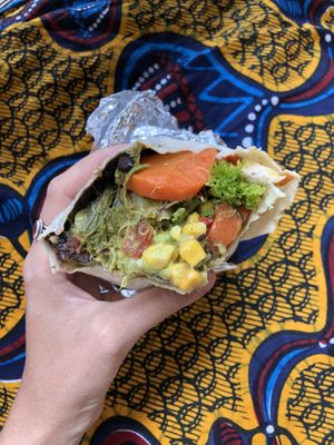 Vegan burrito at Machete - Burrito Kartell in Innsbruck
