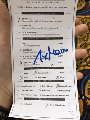 Create your own burrito at Machete - Burrito Kartell in Innsbruck