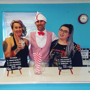 The owners and staff at Shakers Vegan - Pop-Up in Colchester