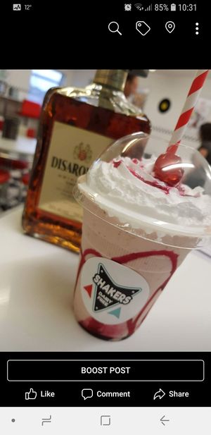 Hard Shake (Cherry Bakewell) at Shakers Vegan - Pop-Up in Colchester