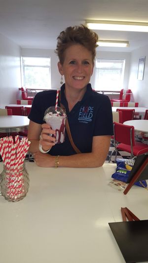Blueberry milkshake at Shakers Vegan - Pop-Up in Colchester