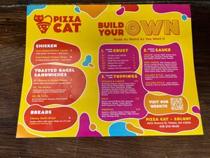 Menu 1 at Pizza Cat in Toledo