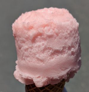 raspberry sorbet at Ruby's Inn in Bryce