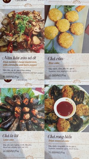 Menu Dec 22  at Tam An Lac - Hoan Kiem in Hanoi