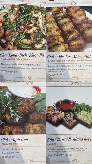 Menu Dec 22  at Tam An Lac - Hoan Kiem in Hanoi