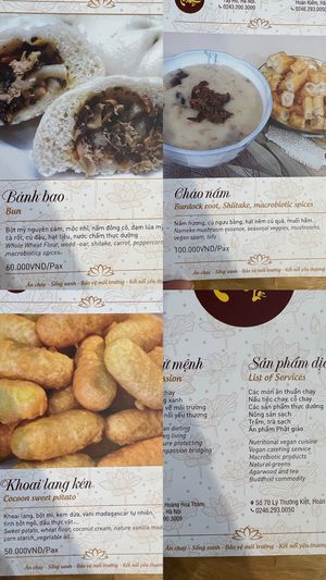 Menu Dec 22  at Tam An Lac - Hoan Kiem in Hanoi