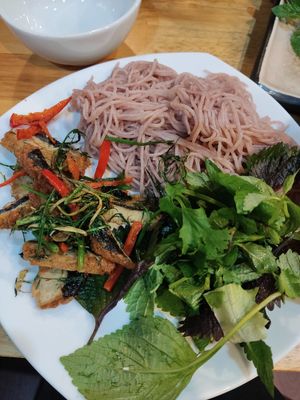 noodle with seaweed at Tam An Lac - Hoan Kiem in Hanoi