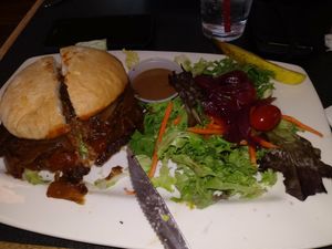 Impossible Burger at Yellow Church Cafe in Ellensburg