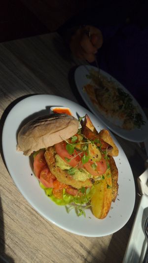 Quinoa burger at Verde Vital in Bogota