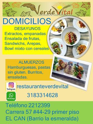 DOMICILIOS at Verde Vital in Bogota