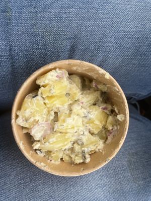 Potato salad is very dill forward, which is a plus for me!  at Fogwood + Fig in Port Jervis