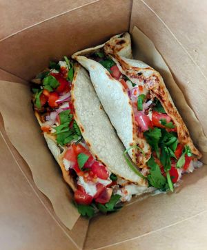 Tacos to go. One of the specials. Do not miss. at Fogwood + Fig in Port Jervis