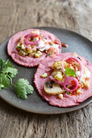 The occasion house special with house corn tortillas! at Fogwood + Fig in Port Jervis