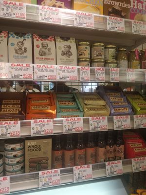 Omni-tuna in the corner (this is the only place that carries it in Tokyo for now), amongst other vegan stuff at National Azabu in Tokyo