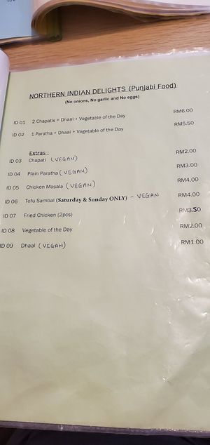 Indian at VegeFort in Kuala Lumpur