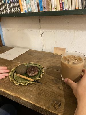   at Hobodo Cafe in Kyoto