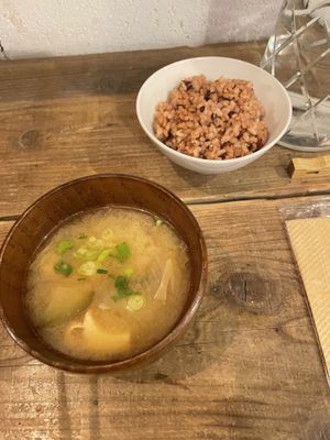 Soup - included in set menu  at Hobodo Cafe in Kyoto