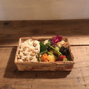 Bento-take home lunch box at Hobodo Cafe in Kyoto