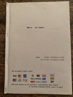 Accepts credit card 🙌🏼 at Hobodo Cafe in Kyoto