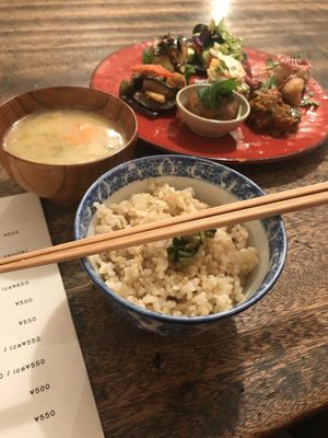 Lunch set at Hobodo Cafe in Kyoto