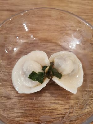 Dumplings at Hobodo Cafe in Kyoto