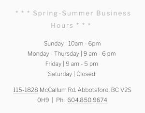 Note: usually open till 6:00pm, but only 5pm on Fridays, and closed Saturdays   at Sprouted Oven in Abbotsford