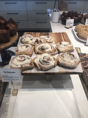 Cinnamon rolls at Sprouted Oven in Abbotsford
