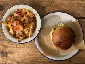 Vegan Dirty Fries at The Railway Pub & Kitchen in Ringwood
