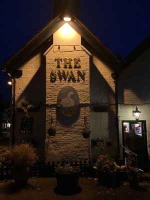 Outside at The Swan Inn in Lyndhurst