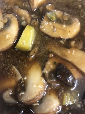 Wild  mushroom and chestnut pie delightful!!   at The Swan Inn in Lyndhurst