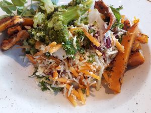 Kale, cauliflower and cous cous salad at The Royal Oak in Orpington