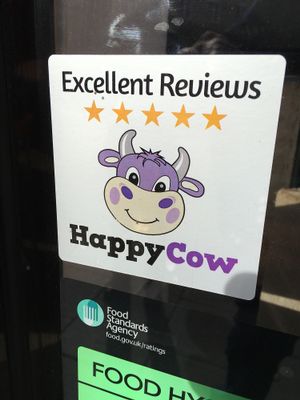 Happy cow paid a visit  at The Journey in Newcastle Upon Tyne