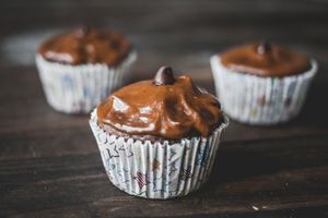 vegan chocolate cupcake at Kaixo in Playas Del Coco