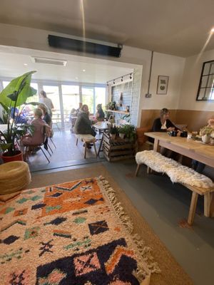 Seating inside   at St Kew Farm Shop & Cafe in Bodmin