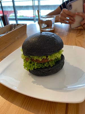Charcoal Burger at LN Fortunate Coffee - Sunway GEO in Subang Jaya