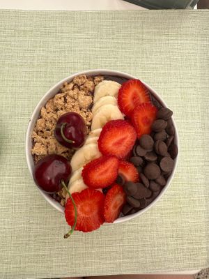 Açai bowl at Gusto Artigianale in Maiori