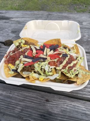 Loaded nachos look great but taste even better than they look. Overall 10/10.  at Jacked Up Vegan in Winter Park
