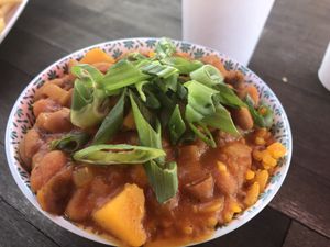 Rice and beans   at Jacked Up Vegan in Winter Park