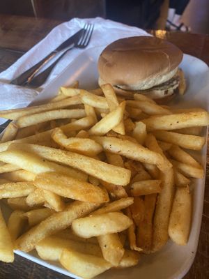 Kids burger   at Jacked Up Vegan in Winter Park