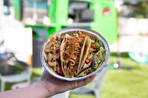 The taco trinity in all its glory!!! at Jacked Up Vegan in Winter Park